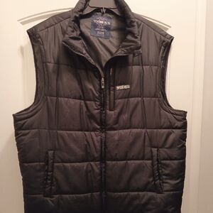 Vintage Ecko Unlimited 1972 Rawthentic Men’s Black Puffer Vest